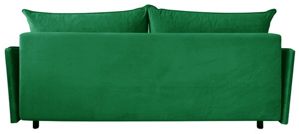 Sofa VOLIO 3 osobowa Zielona funkcja spania pojemnik na pościel hydrofobowa