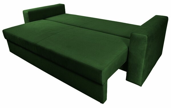 Sofa 3-os NESSI zielona SLIM