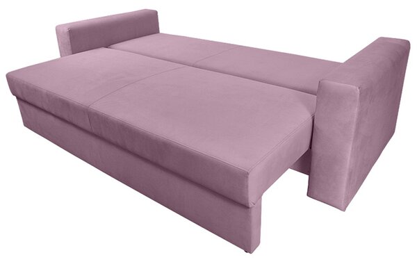 Sofa 3-os NESSI różowa SLIM