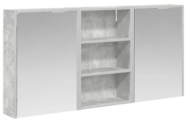 Zestaw szafek Łazienkowych z półką 3 szt. 126 x 16 x 62.5 cm
