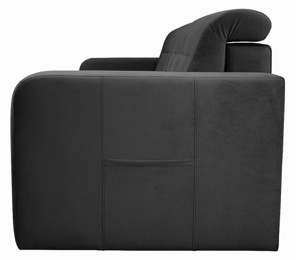 Sofa 3-os TONGA ciemnoszara SLIM