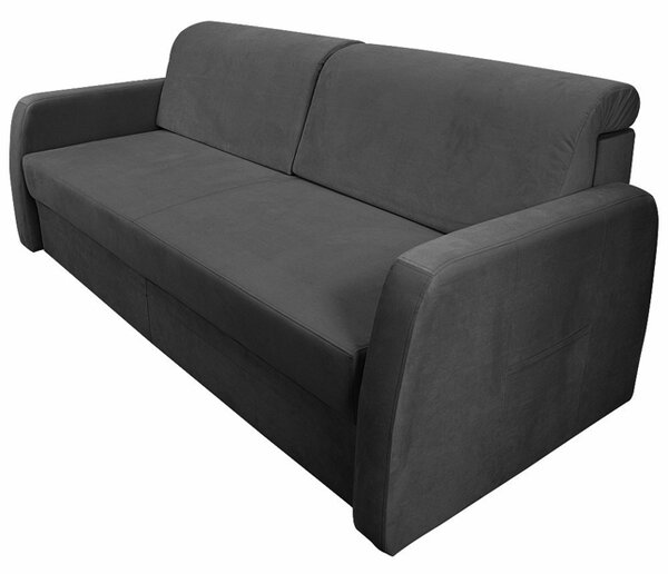 Sofa 3-os GENF ciemnoszara SLIM
