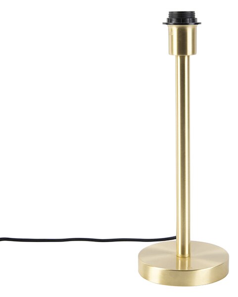 Klasyczna lampa stołowa mosiężna bez klosza - Simplo Oswietlenie wewnetrzne