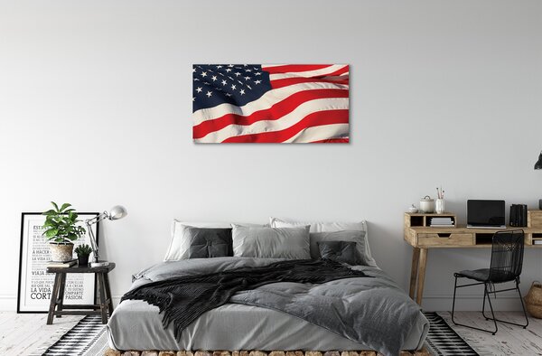 Obraz canvas na ścianę Gwiazdy i Pasy: Flaga USA