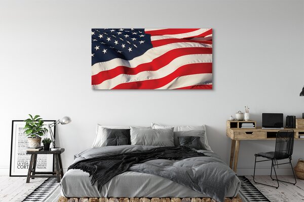 Obraz canvas na ścianę Gwiazdy i Pasy: Flaga USA