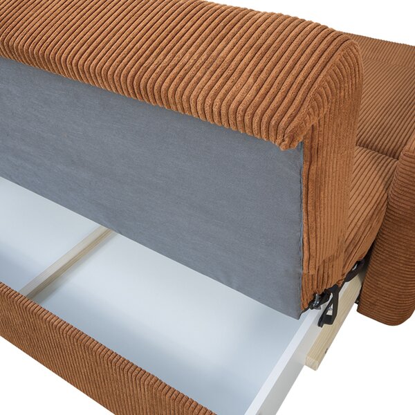 Sofa 4-os DOMO XXL PREMIUM pomarańczowy