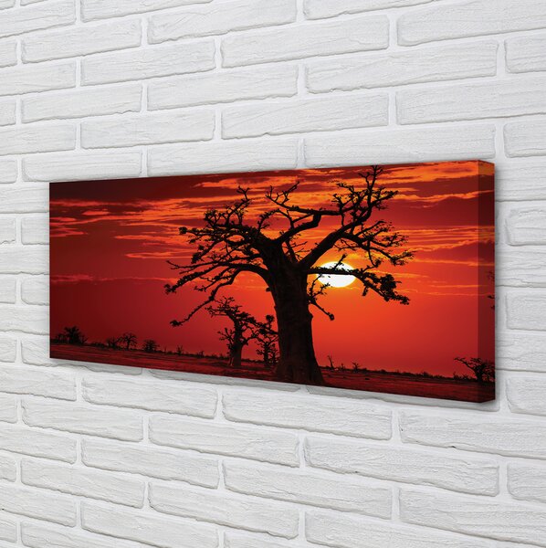 Obraz canvas na ścianę Drzewa i Chmury