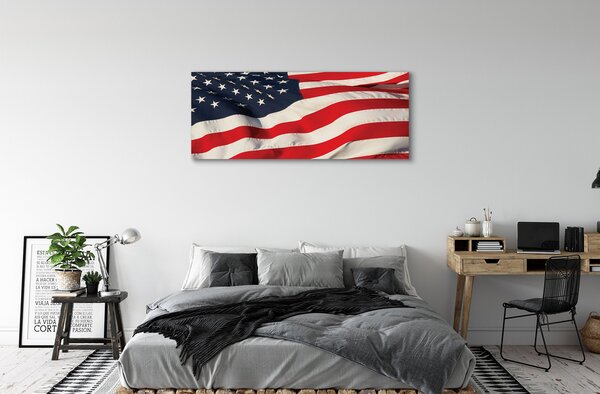 Obraz canvas na ścianę Gwiazdy i Pasy: Flaga USA