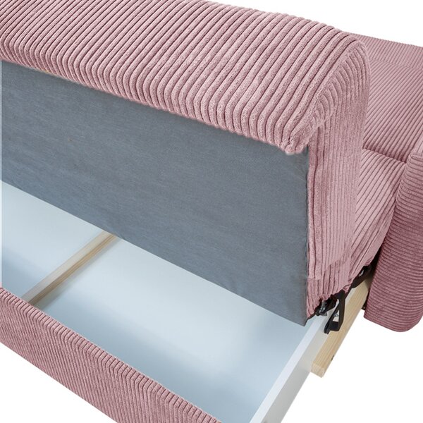 Sofa 4-os DOMO XXL PREMIUM różowy
