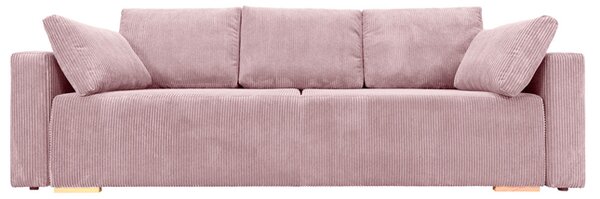 Sofa ESPANIA RÓŻOWA z funkcją spania, pojemnik na pościel