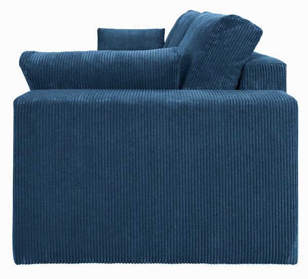 Sofa ESPANIA BŁĘKITNA z funkcją spania, pojemnik na pościel