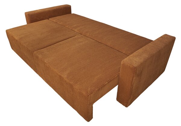 Sofa ESPANIA RUDA z funkcją spania, pojemnik na pościel