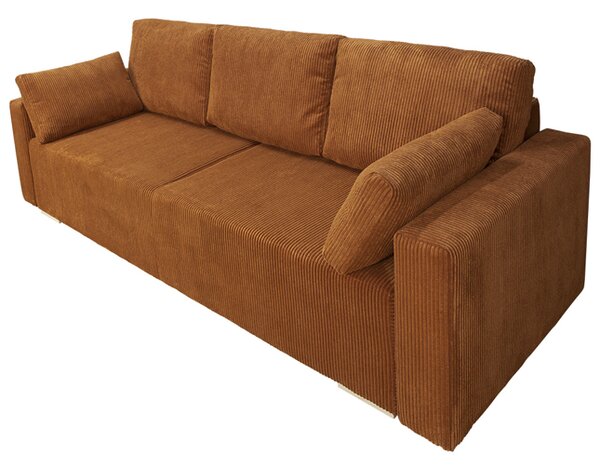 Sofa ESPANIA RUDA z funkcją spania, pojemnik na pościel