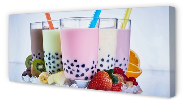 Obraz na płótnie Kremowe Shake'i Owocowe
