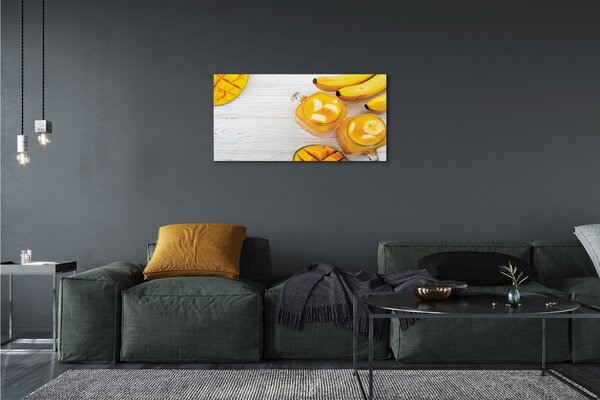 Obraz na płótnie Egzotyczny Shake Mango I Banan