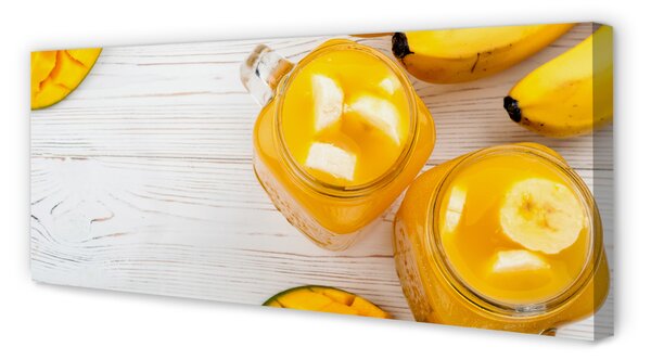 Obraz na płótnie Egzotyczny Shake Mango I Banan