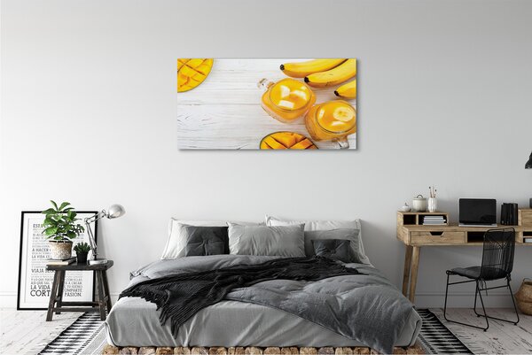 Obraz na płótnie Egzotyczny Shake Mango I Banan