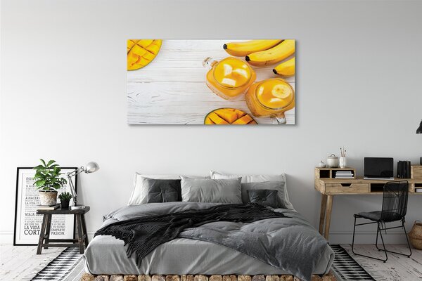 Obraz na płótnie Egzotyczny Shake Mango I Banan