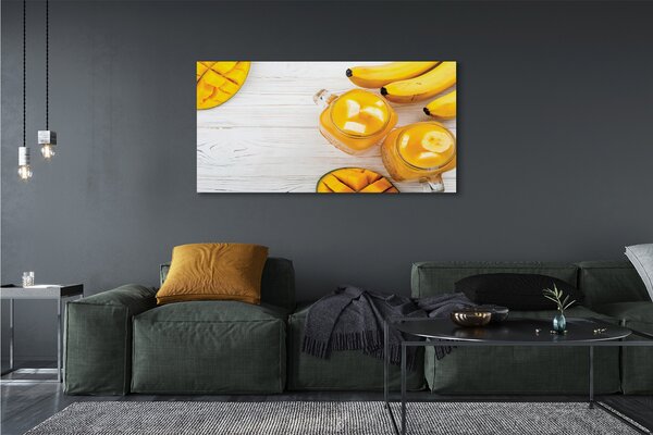Obraz na płótnie Egzotyczny Shake Mango I Banan