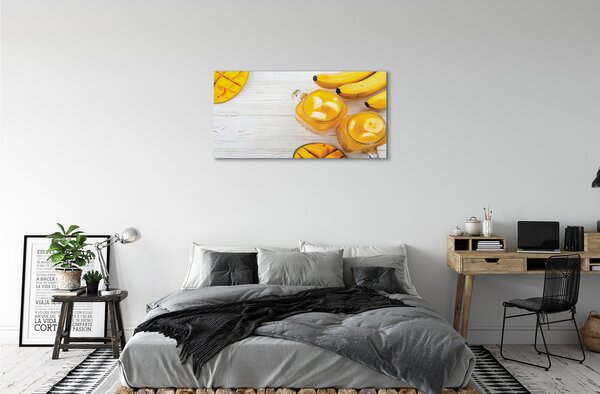 Obraz na płótnie Egzotyczny Shake Mango I Banan