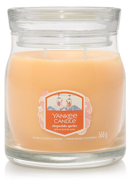 Yankee Candle świeca zapachowa Signature w szklanym słoiku średnia Slopeside Spritz, 368 g, S