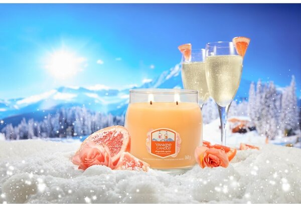 Yankee Candle świeca zapachowa Signature w szklanym słoiku średnia Slopeside Spritz, 368 g, S
