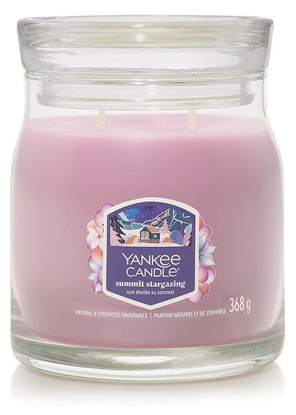 Yankee Candle świeca zapachowa Signature w szklanym słoiku średnia Summit Stargazing, 368 g, S