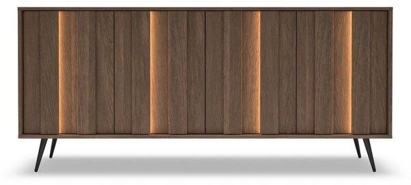 Komoda Flaro 183 cm z oświetleniem - dąb dunin