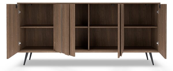 Komoda Flaro 183 cm z oświetleniem - dąb dunin