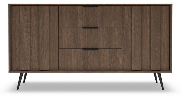 Komoda Flaro 153 cm z szufladami - dąb dunin