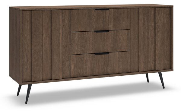 Komoda Flaro 153 cm z szufladami - dąb dunin