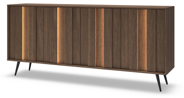 Komoda Flaro 183 cm z oświetleniem - dąb dunin