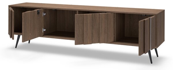 Szafka RTV Flaro 184 cm z oświetleniem - dąb dunin