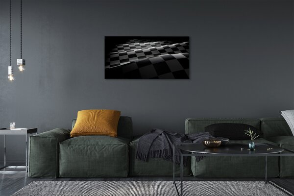 Obraz canvas na ścianę Flaga w Szachownicę