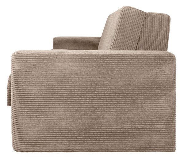 Sofa 5-osobowa DOMO rozkładana sofa z funkcją spania beżowa