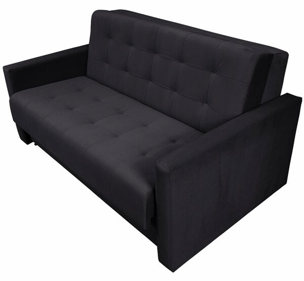 Sofa 5-osobowa MONDO rozkładana sofa z funkcją spania czarna