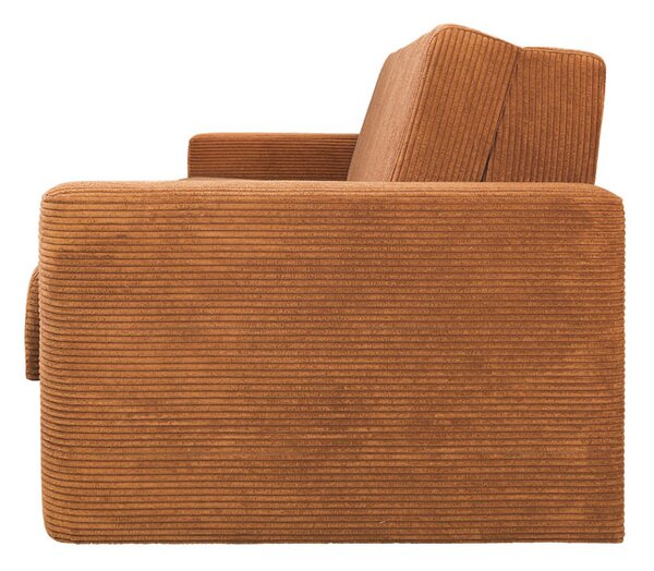 Sofa 5-osobowa DOMO rozkładana sofa z funkcją spania pomarańczowa