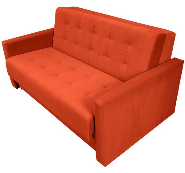 Sofa 5-osobowa MONDO rozkładana sofa z funkcją spania pomarańczowa