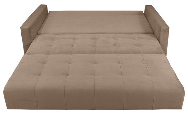 Sofa 5-osobowa MONDO rozkładana sofa z funkcją spania cappuccino