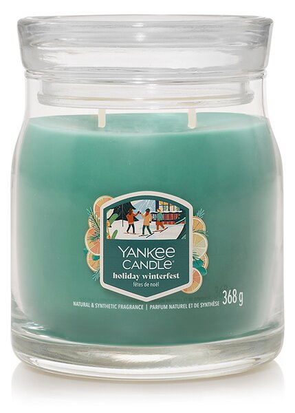 Yankee Candle świeca zapachowa Signature w szklanym słoiku Holiday Winterfest, 368 g, S