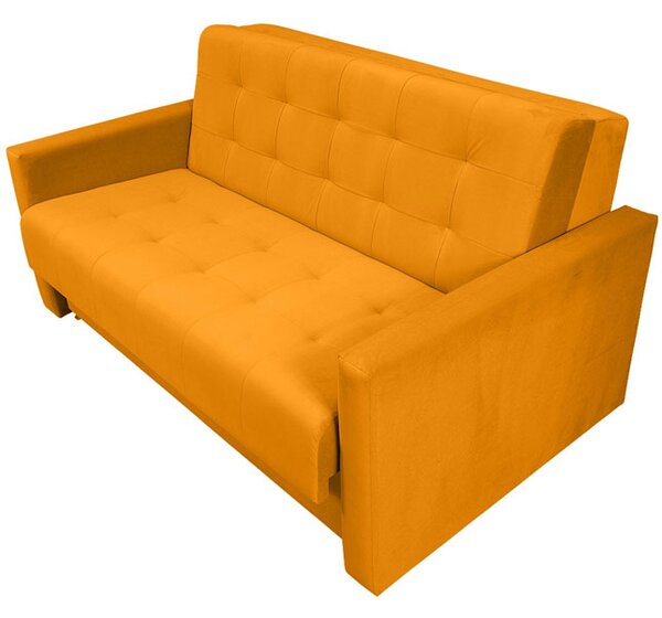 Sofa 5-osobowa MONDO rozkładana sofa z funkcją spania żółta