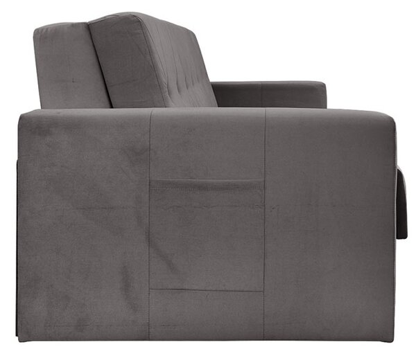 Sofa 5-osobowa BOMO rozkładana sofa z funkcją spania + mata kokosowa brązowa