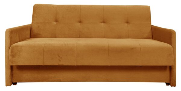 Sofa 5-osobowa COMO SMALL kanapa typu amerykanka rozkładana żółta