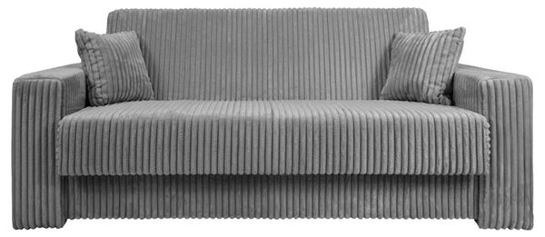 Sofa 4-osobowa DOMO ELEGANT szara z funkcją spania i praktycznym schowkiem