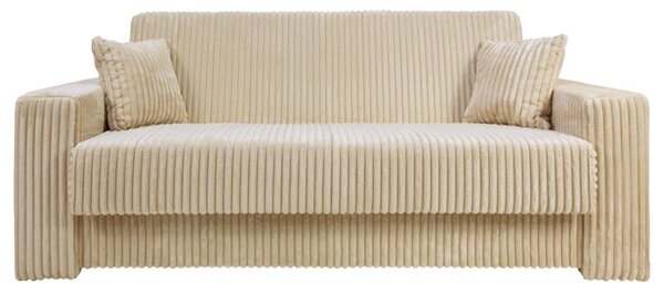 Sofa 4-osobowa DOMO ELEGANT beżowa z funkcją spania i praktycznym schowkiem