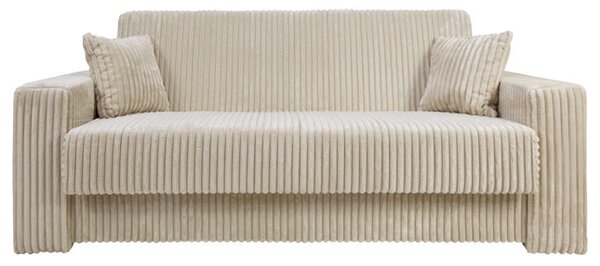 Sofa 4-osobowa DOMO ELEGANT ecru z funkcją spania i praktycznym schowkiem