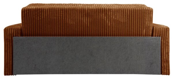 Sofa 4-osobowa DOMO ELEGANT brązowa z funkcją spania i praktycznym schowkiem