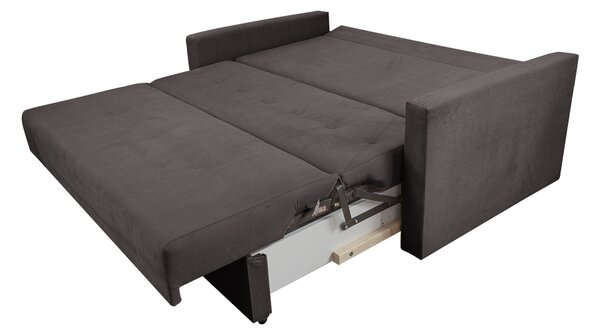 Sofa 5-osobowa BOMO SMALL rozkładana sofa z funkcją spania + mata kokosowa brązowa