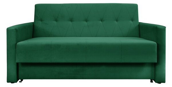 Sofa 5-osobowa BOMO SMALL rozkładana sofa z funkcją spania + mata kokosowa zielona