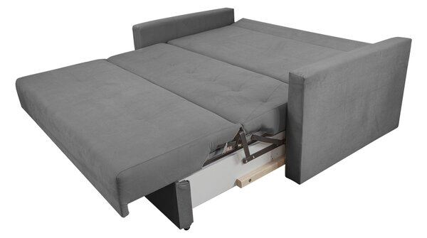 Sofa 5-osobowa BOMO SMALL rozkładana sofa z funkcją spania + mata kokosowa szara